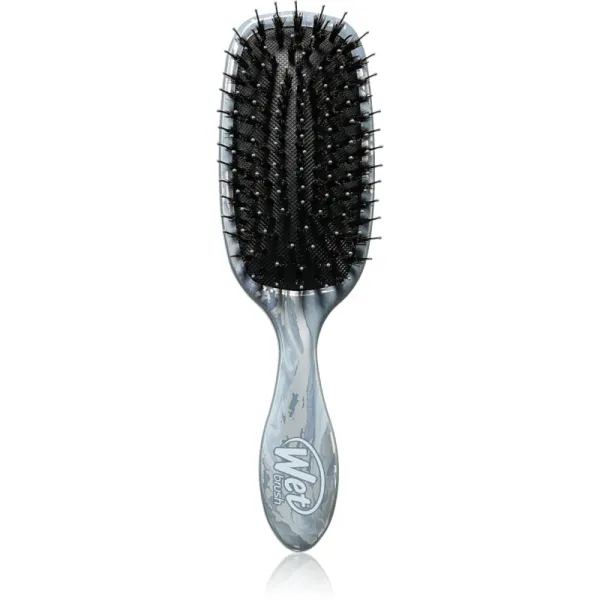 Wet Brush Wet Brush Shine Enhancer Четка за коса с косми от глиган Metalic marble - silver 1 бр.
