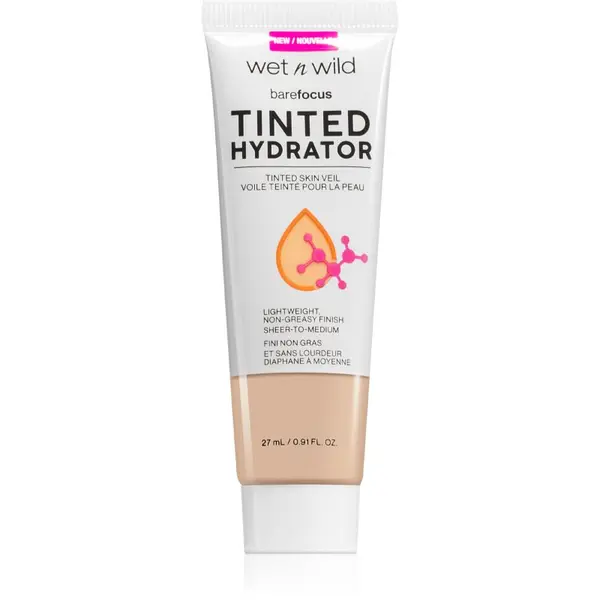 Wet n Wild Wet n Wild BareFocus Tinted Hydrator тониращ флуид за уеднаквяване на цвета на кожата цвят Fair 27 мл.
