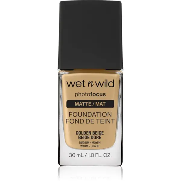 Wet n Wild Wet n Wild PhotoFocus матиращ флуид фон дьо тен цвят Golden Beige 30 мл.