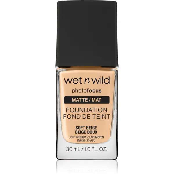 Wet n Wild Wet n Wild PhotoFocus матиращ флуид фон дьо тен цвят Soft Beige 30 мл.