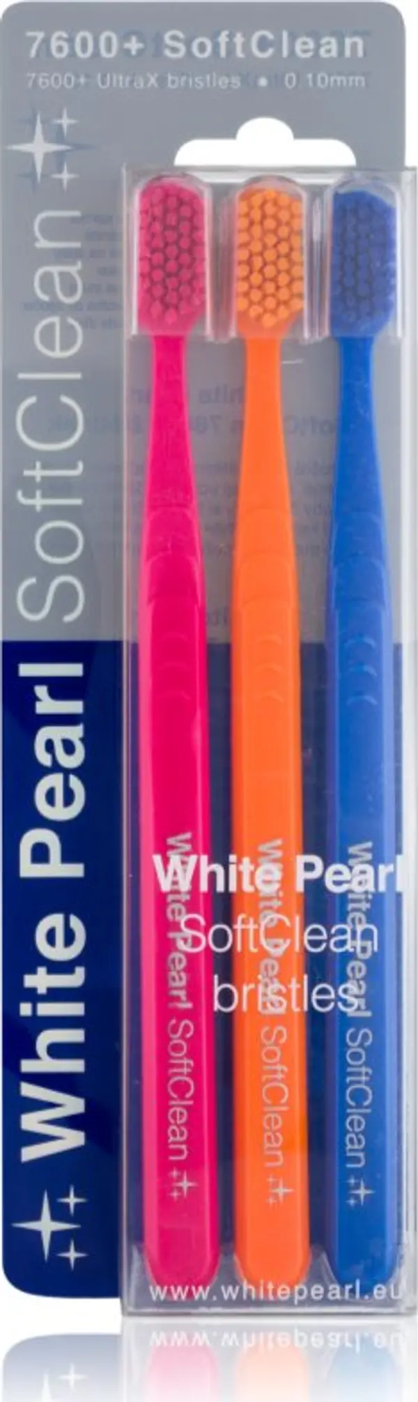 White Pearl White Pearl 7600+ SoftClean четки за зъби soft 3 бр.