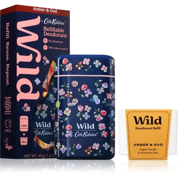 Wild Wild Amber & Oud Marble Ditsy Case дезодорант стик с калъфка 40 гр.