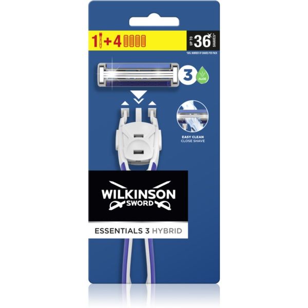 Wilkinson Sword Wilkinson Sword Essentials 3 Hybrid самобръсначка + резервни глави 1 бр.