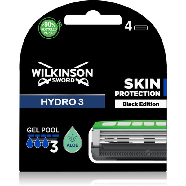 Wilkinson Sword Wilkinson Sword Hydro3 Skin Protection Black Edition сменяеми глави 4 бр.