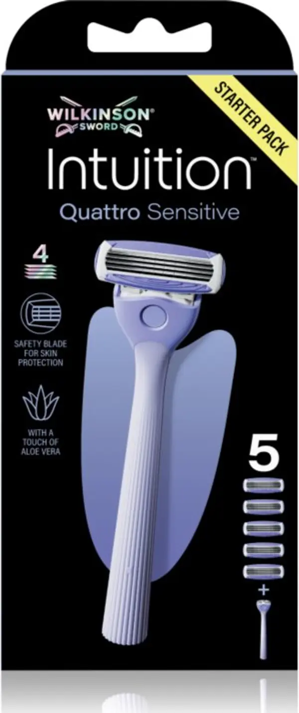 Wilkinson Sword Wilkinson Sword Intuition Quattro Sensitive самобръсначка Резервни остриета 9 СК