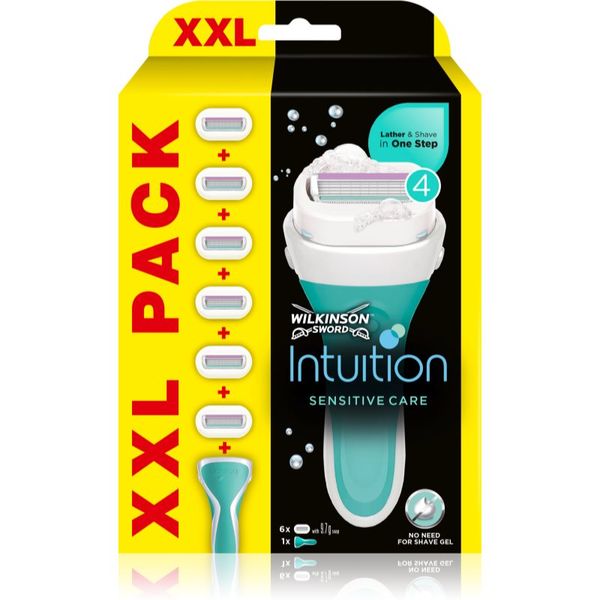 Wilkinson Sword Wilkinson Sword Intuition Sensitive Care самобръсначка + резервни глави 1 бр.
