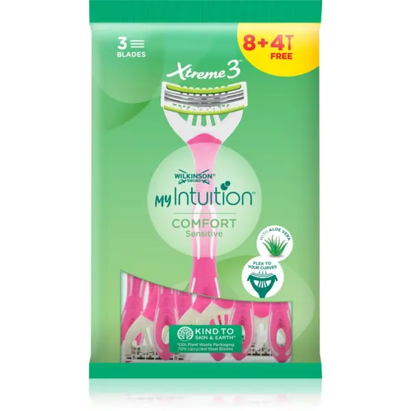 Wilkinson Sword Wilkinson Sword My Intuition Xtreme3 Sensitive самобръсначка за еднократна употреба 8 + 4 бр. 12 бр.