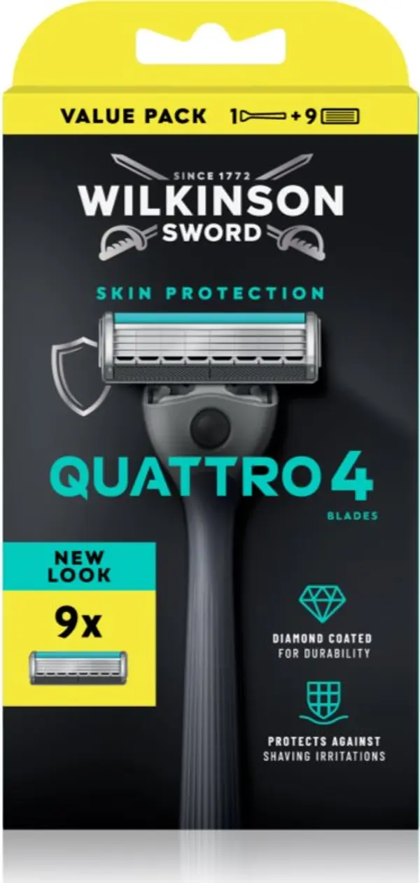 Wilkinson Sword Wilkinson Sword Quattro самобръсначка Резервни остриета 9 СК