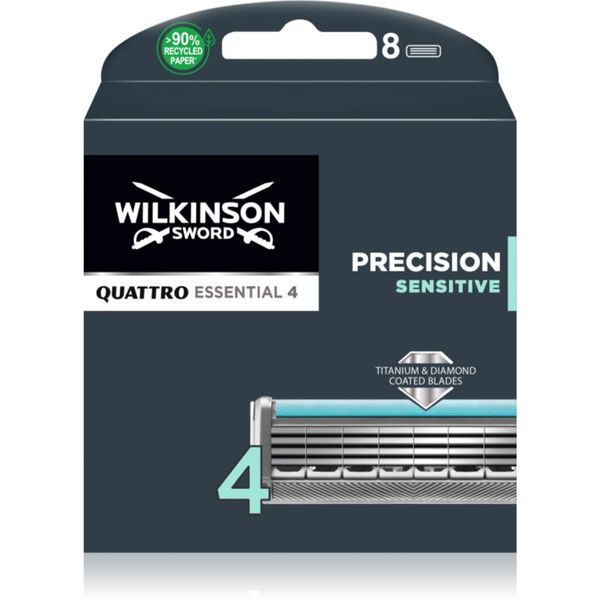 Wilkinson Sword Wilkinson Sword Quattro Titanium Sensitive сменяеми глави 8 бр.