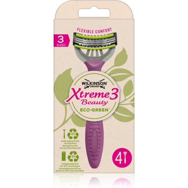 Wilkinson Sword Wilkinson Sword Xtreme 3 Beauty Eco Green самобръсначка за еднократна употреба 4 бр.