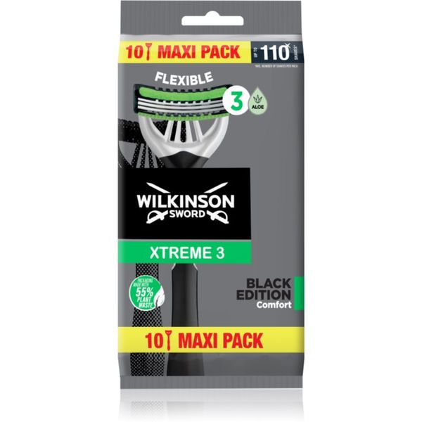 Wilkinson Sword Wilkinson Sword Xtreme 3 Black Edition самобръсначки за еднократна употреба 10 бр.