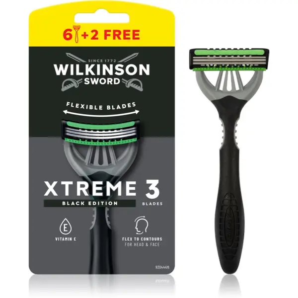 Wilkinson Sword Wilkinson Sword Xtreme 3 Black Edition самобръсначки за еднократна употреба за мъже 8 бр.