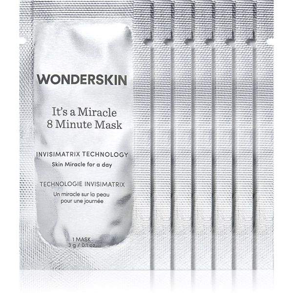 WONDERSKIN WONDERSKIN It's A Miracle 8 Minute изглаждаща маска за лице 8x3 гр.