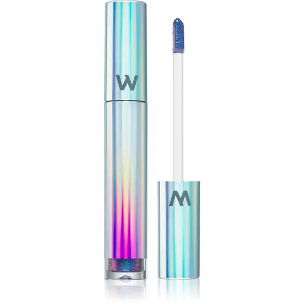 WONDERSKIN WONDERSKIN Wonder Blading Top Gloss блясък за устни с блясък цвят Blue Glitter 4 мл.