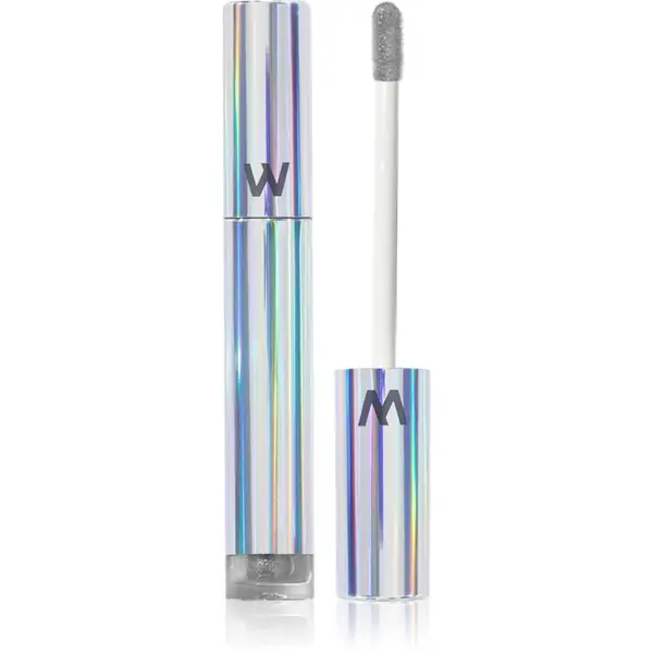 WONDERSKIN WONDERSKIN Wonder Blading Top Gloss блясък за устни с блясък цвят Silver Glitter 4 мл.