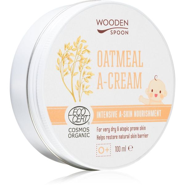 WoodenSpoon WoodenSpoon Oatmeal A-Cream подхранващ успокояващ крем за суха към атопична кожа 100 мл.