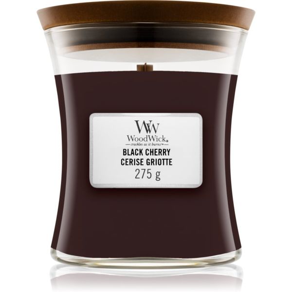 Woodwick Woodwick Black Cherry ароматна свещ с дървен фитил 275 гр.