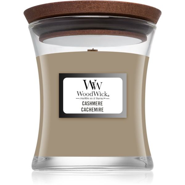 Woodwick Woodwick Cashmere ароматна свещ с дървен фитил 85 гр.