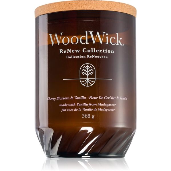 Woodwick Woodwick Cherry Blossom & Vanilla ароматна свещ с дървен фитил 368 гр.