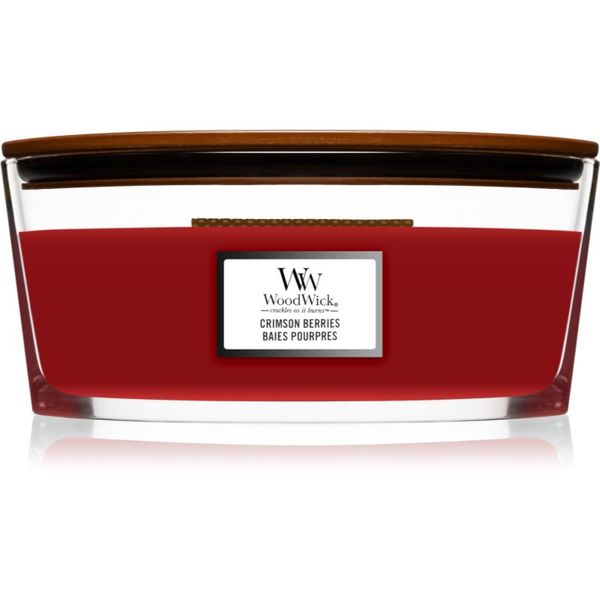 Woodwick Woodwick Crimson Berries ароматна свещ с дървен фитил (hearthwick) 453,6 гр.