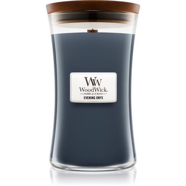 Woodwick Woodwick Evening Onyx ароматна свещ  с дървен фитил 609.5 гр.