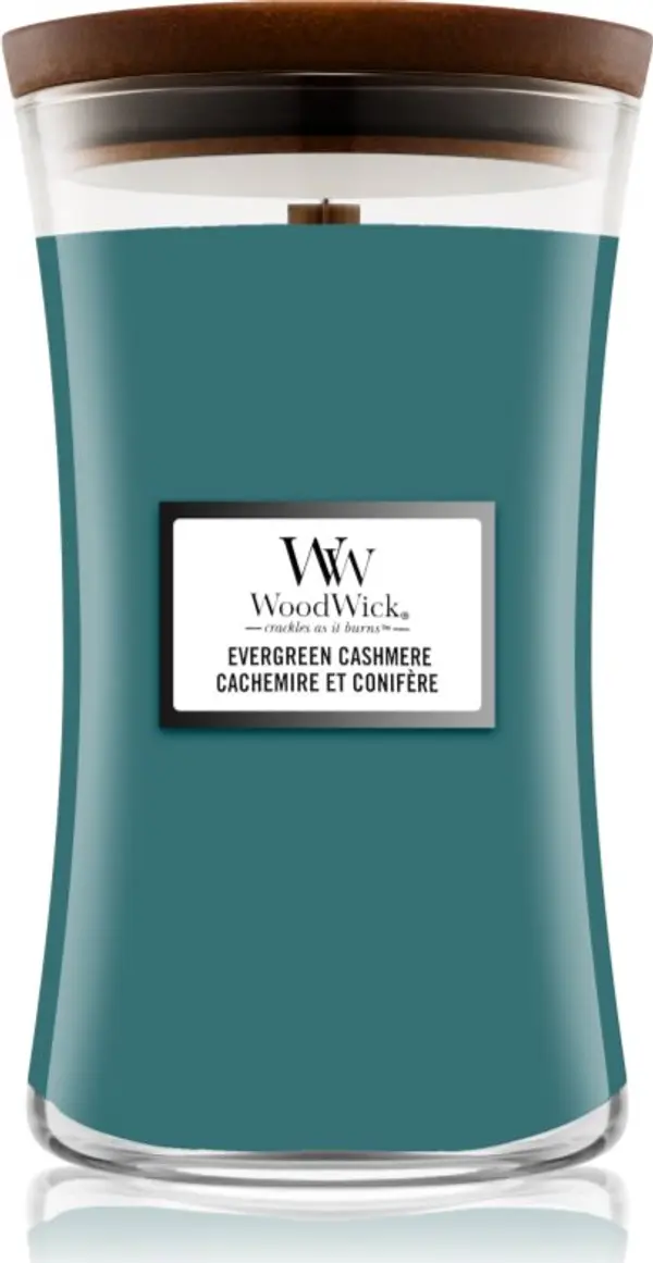 Woodwick Woodwick Evergreen Cashmere ароматна свещ 610 гр.