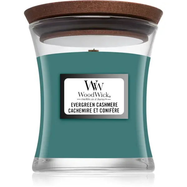 Woodwick Woodwick Evergreen Cashmere ароматна свещ 85 гр.