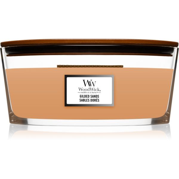Woodwick Woodwick Gilded Sands ароматна свещ с дървен фитил (hearthwick) 453 гр.