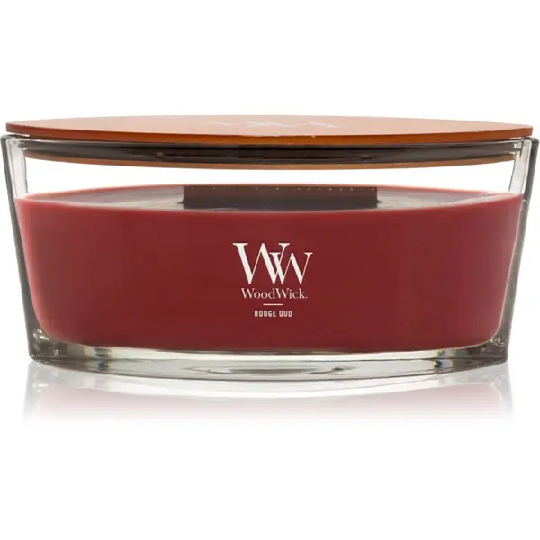 Woodwick Woodwick Opulent Wood Rouge Oud ароматна свещ с дървен фитил 453.6 гр.