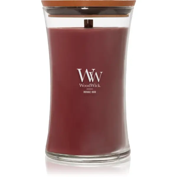 Woodwick Woodwick Opulent Wood Rouge Oud ароматна свещ с дървен фитил 609.5 гр.