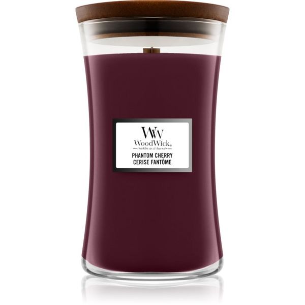 Woodwick Woodwick Phantom Cherry ароматна свещ с дървен фитил 609.5 гр.