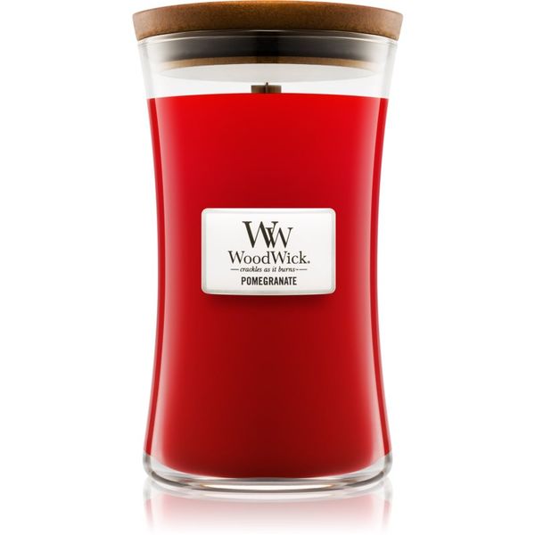 Woodwick Woodwick Pomegranate ароматна свещ с дървен фитил 609,5 гр.