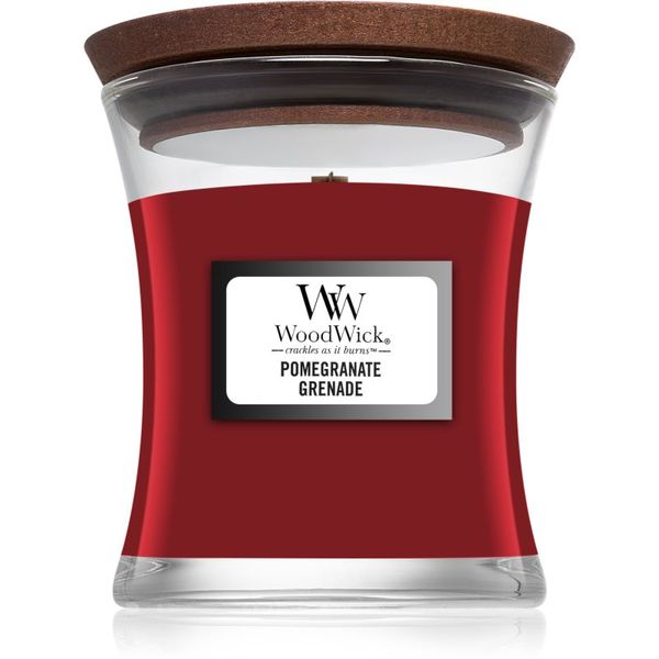Woodwick Woodwick Pomegranate ароматна свещ с дървен фитил 85 гр.