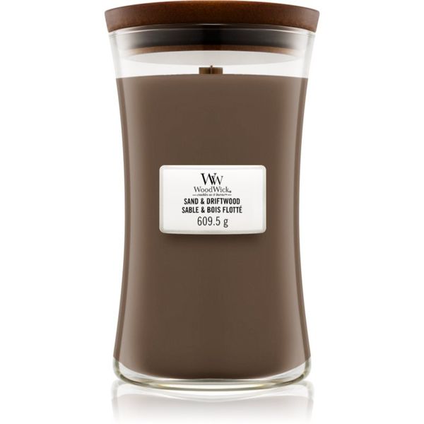 Woodwick Woodwick Sand & Driftwood ароматна свещ  с дървен фитил 609.5 гр.