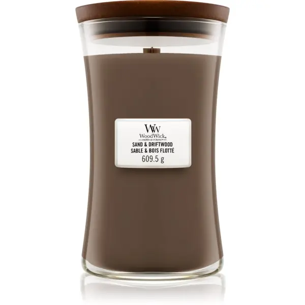 Woodwick Woodwick Sand & Driftwood ароматна свещ  с дървен фитил 609.5 гр.