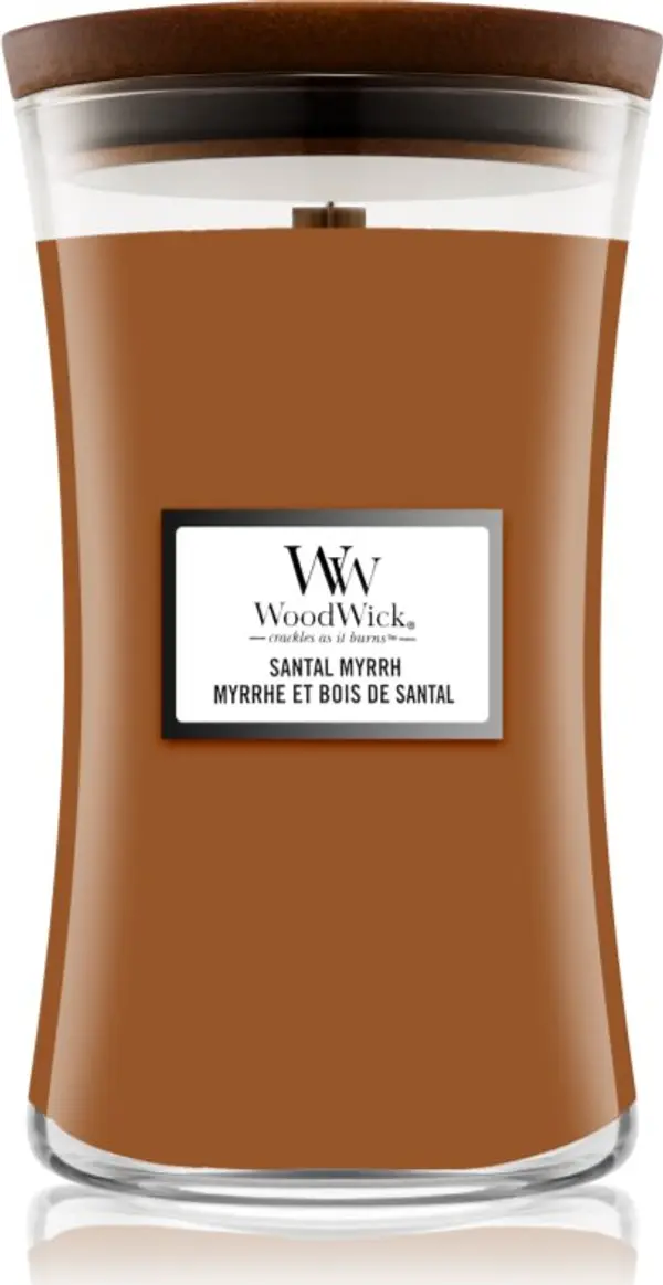 Woodwick Woodwick Santal Myrrh ароматна свещ 610 гр.