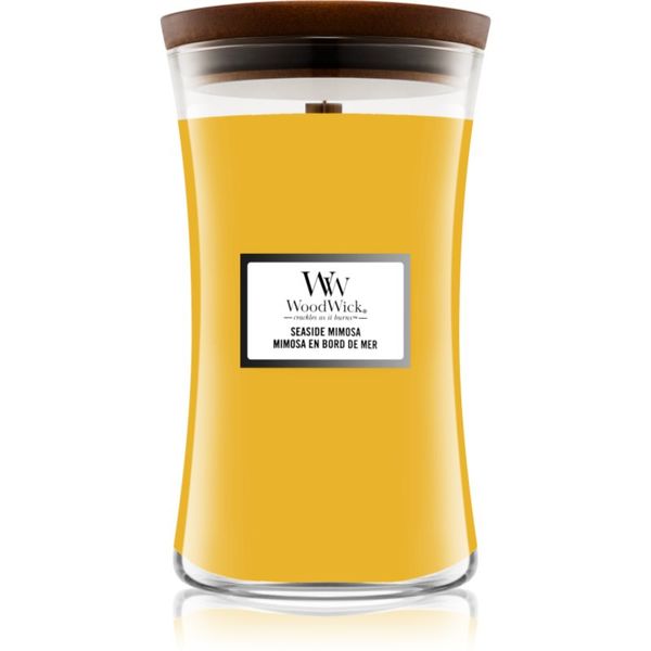 Woodwick Woodwick Seaside Mimosa ароматна свещ с дървен фитил 609,5 гр.