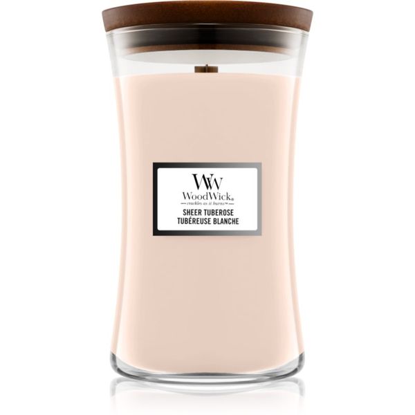 Woodwick Woodwick Sheer Tuberose ароматна свещ 609 гр.