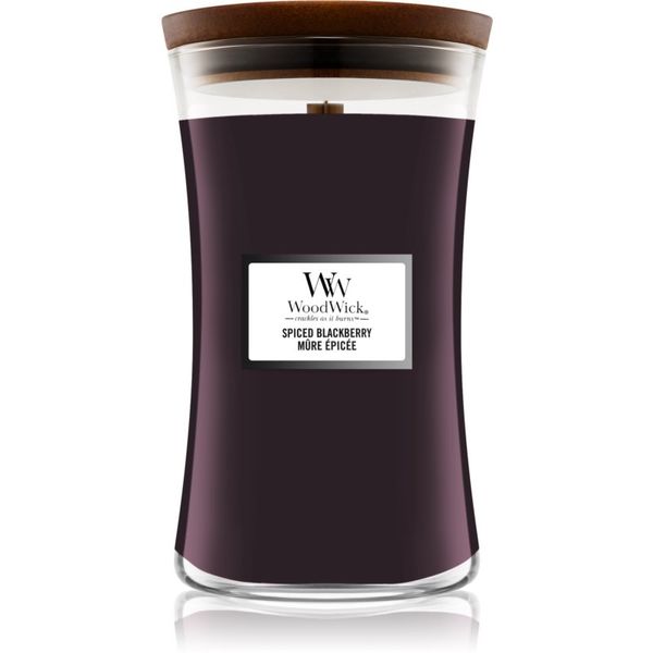 Woodwick Woodwick Spiced Blackberry ароматна свещ с дървен фитил 609,5 гр.