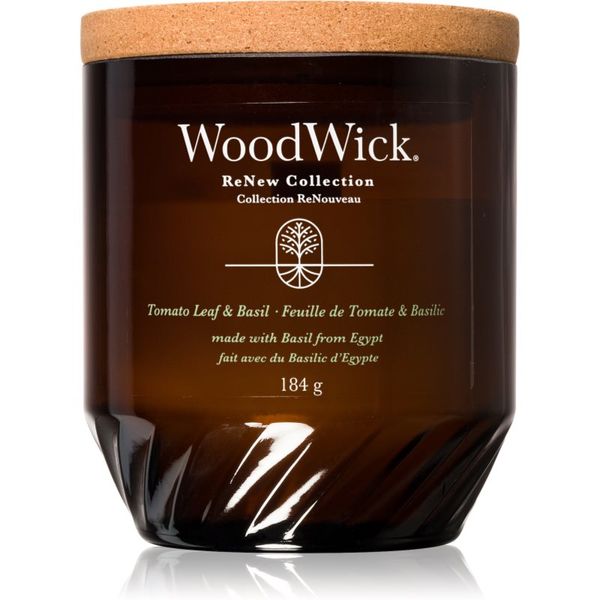 Woodwick Woodwick Tomato Leaf & Basil ароматна свещ 184 гр.