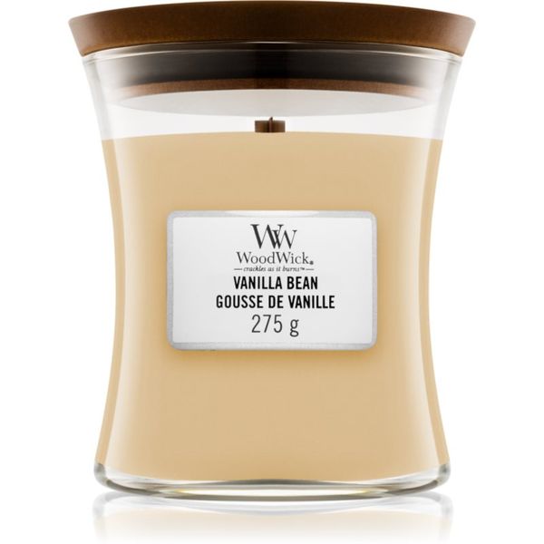 Woodwick Woodwick Vanilla Bean ароматна свещ с дървен фитил 275 гр.