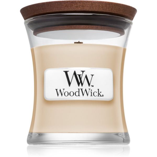 Woodwick Woodwick Vanilla Bean ароматна свещ с дървен фитил 85 гр.