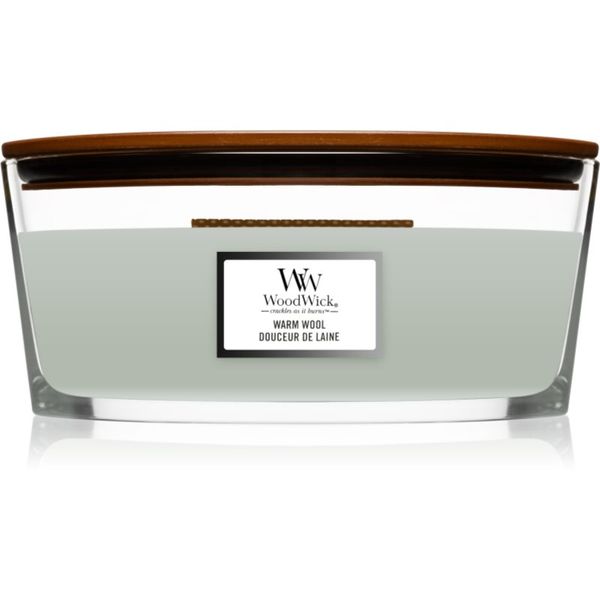 Woodwick Woodwick Warm Wool ароматна свещ с дървен фитил (hearthwick) 453,6 гр.