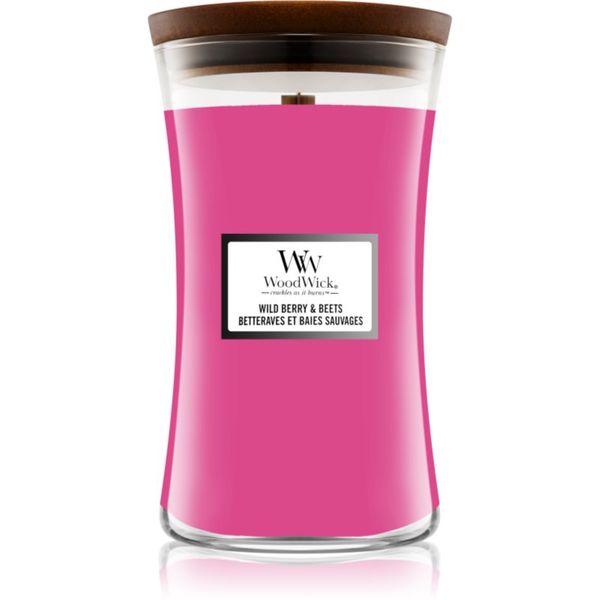 Woodwick Woodwick Wild Berry & Beets ароматна свещ с дървен фитил 609,5 гр.