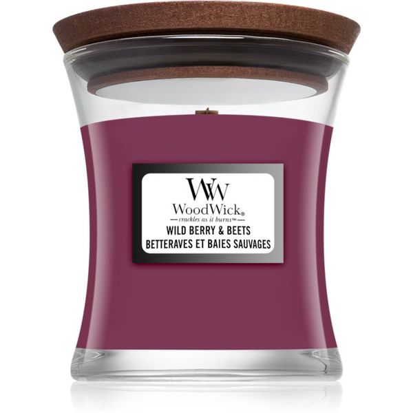 Woodwick Woodwick Wild Berry & Beets ароматна свещ с дървен фитил 85 гр.