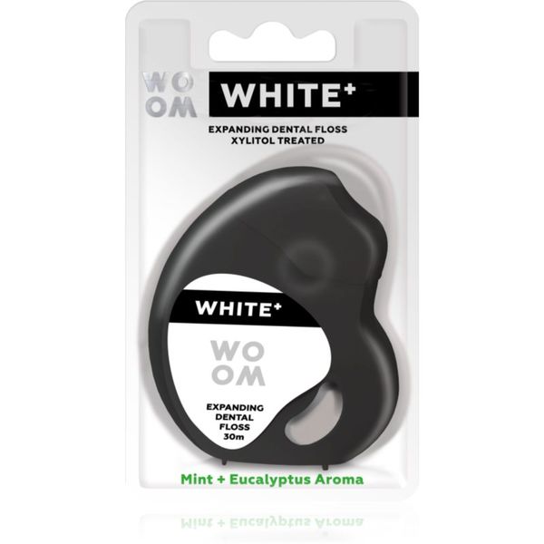 WOOM WOOM White+ Dental Floss восъчен конец за зъби 30 м