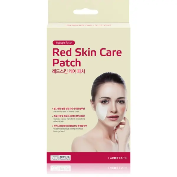 Wooshin Labottach Wooshin Labottach Red Skin Care Patch лепенки с хидрогел за зачервена кожа за успокояване на кожата 2 чифт