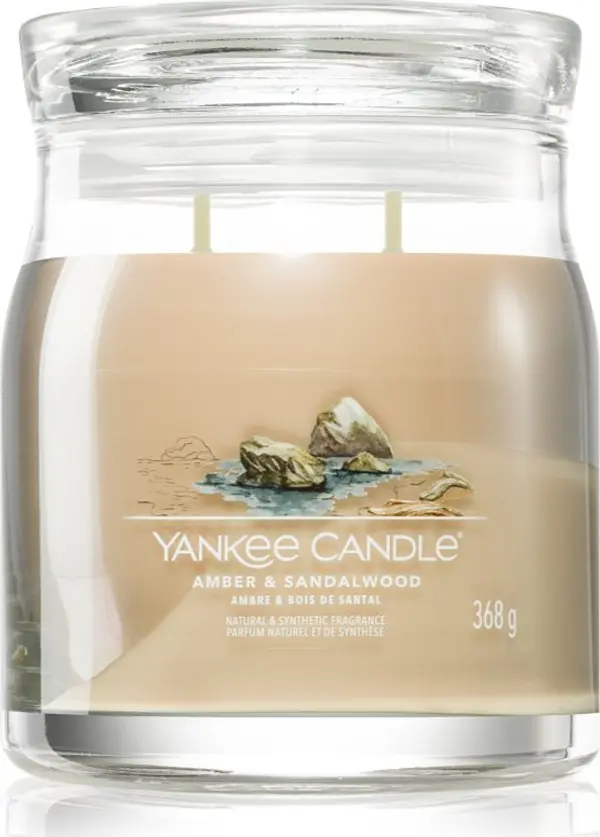 Yankee Candle Yankee Candle Amber & Sandalwood ароматна свещ 368 гр.