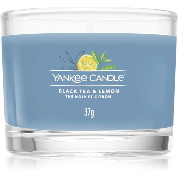 Yankee Candle Yankee Candle Black Tea & Lemon вотивна свещ glass 37 гр.