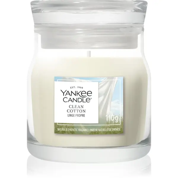 Yankee Candle Yankee Candle Clean Cotton ароматна свещ Signature 110 гр.
